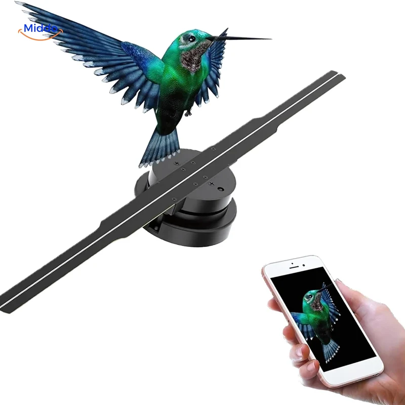 HoloGlide™ 3D Holografische Ventilator - Indrukwekkend Groot Display & Levendige Beelden