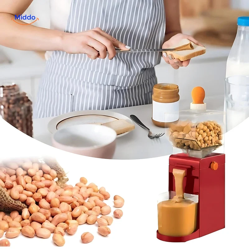 NutriCrunch™ Elektrische Pindakaasmaker | Verse, Zelfgemaakte en Gezonde Spreads