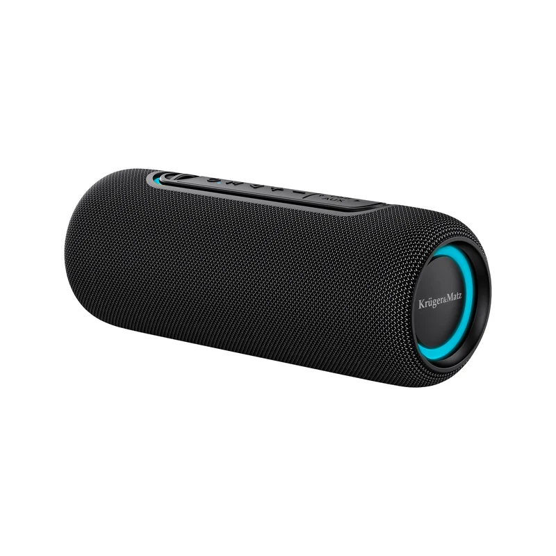 Krüger & Matz Street Draagbare Bluetooth Speaker 20W – Bluetooth 5.0 – IPX5 – RGB – TWS – Zwart