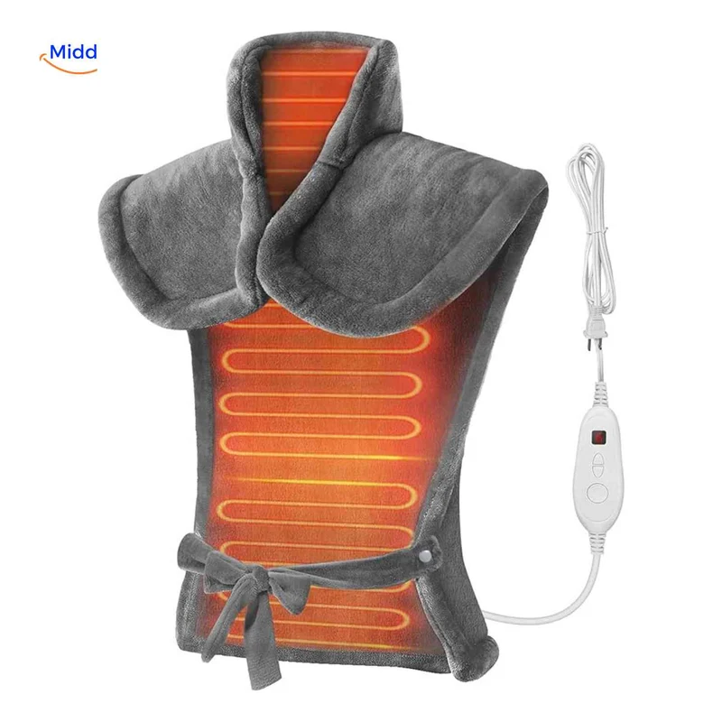 Thermowrap™ Sjaal | Warmte, Nek- & Schouderontspanning, Auto-Stop
