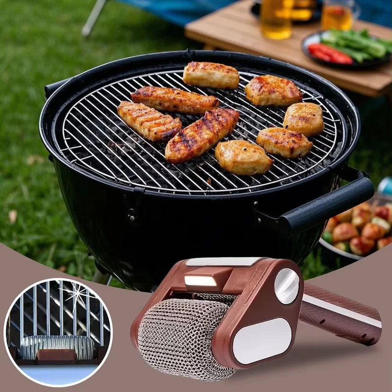 Elektrische Grillborstel – RVS – Snel en Efficiënt – Voor BBQ's en Grillroosters