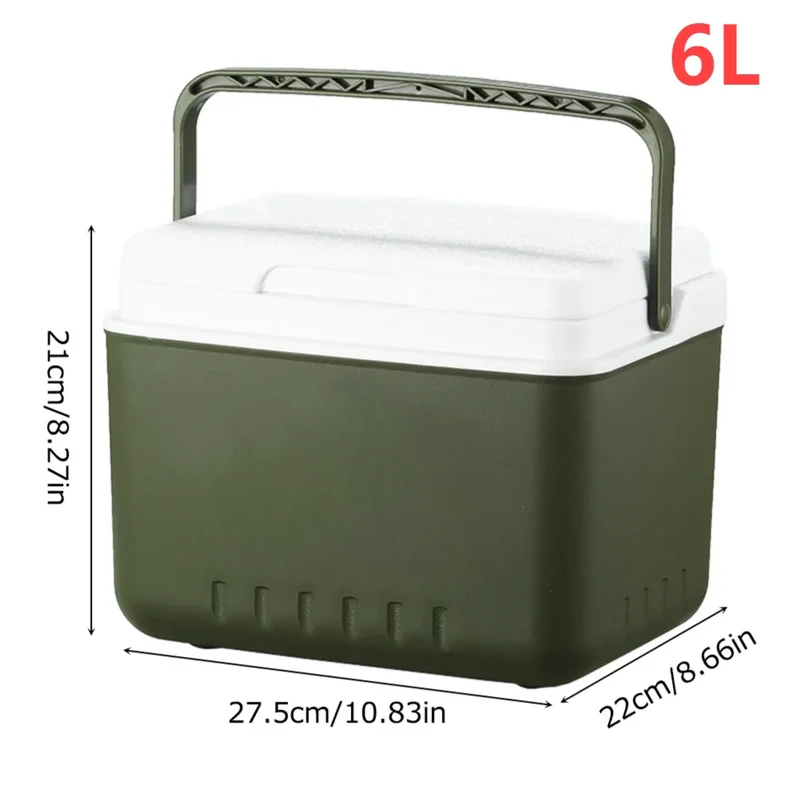 Camping Koelbox 6L / 13L – Draagbare ijsbox met sterke isolatie en handvat