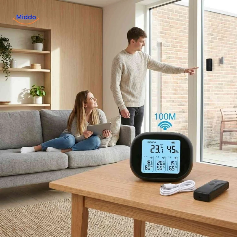 ThermoSense™ Meter | Draadloos en nauwkeurige Temperatuur & Luchtvochtigheid meting