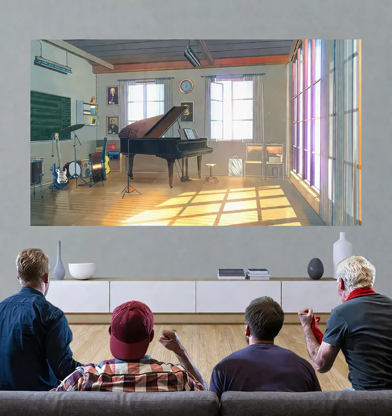 Projectiescherm – Draagbaar scherm met hoog contrast en helder beeld