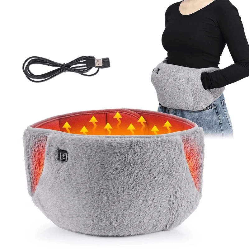 Verwarmingskussen – USB oplaadbaar – Zacht fleece materiaal – Voor buik- en rugpijn