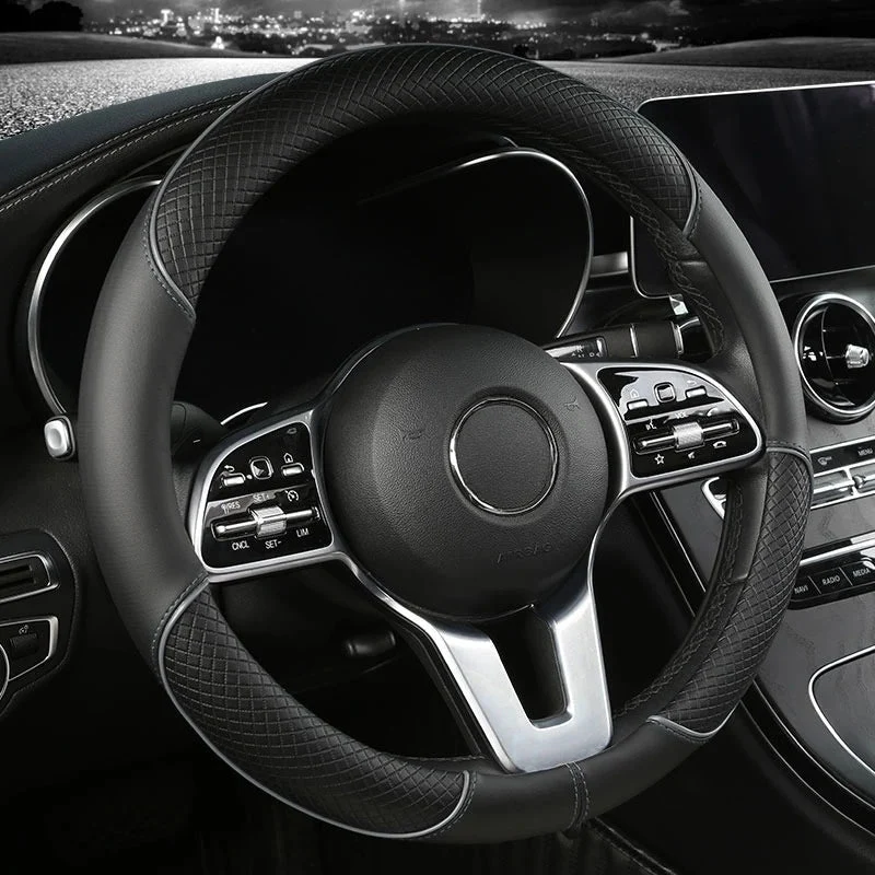 Stuurhoes Auto – Kunstleren stuurcover met antislip grip en comfortabele pasvorm