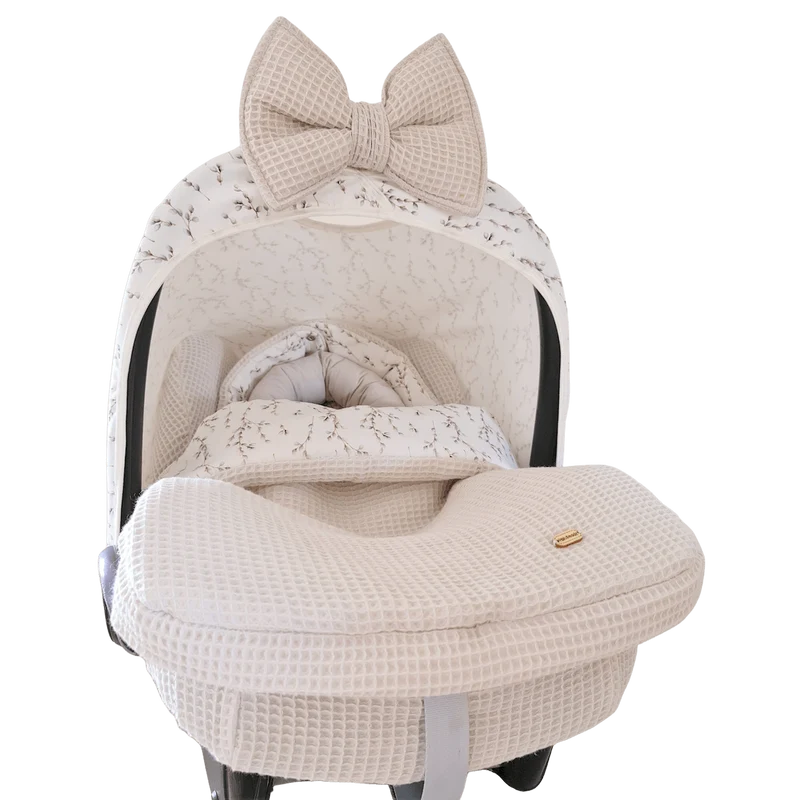 Voetenzak Willow - wafel - wilgjes - bies - in 30 kleuren