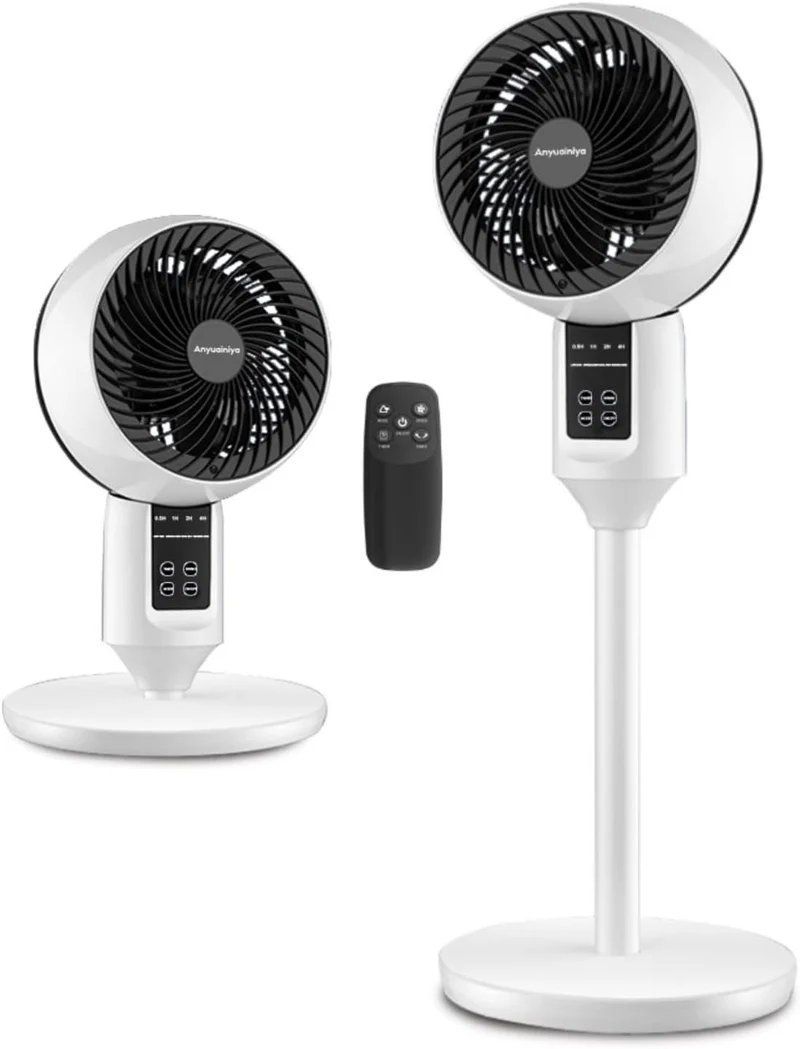 Staande ventilator stil – 3D-oscillatie, afstandsbediening en verstelbare hoogte