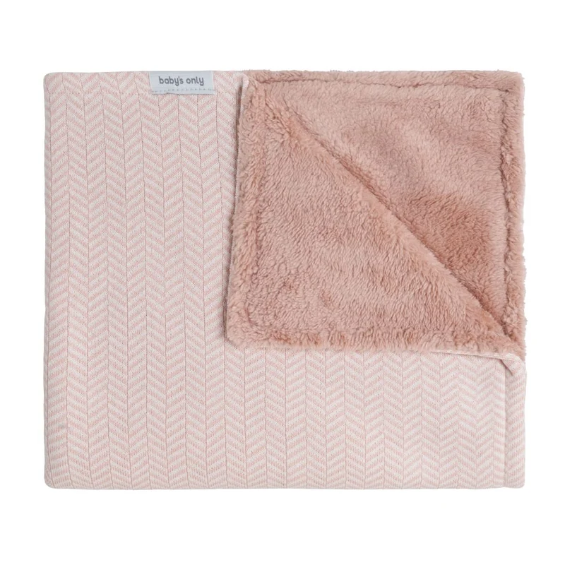 Baby's Only Wiegdeken 70X95Cm Teddy Dawn Blush/ Ecru
