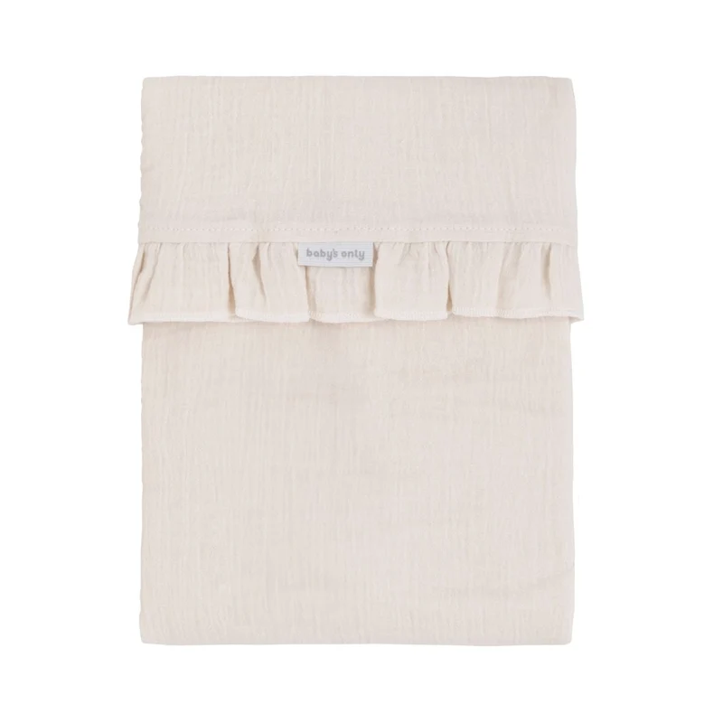 Baby's Only Wieglaken Calm Warm Linen Met Ruffel 80X100 Cm