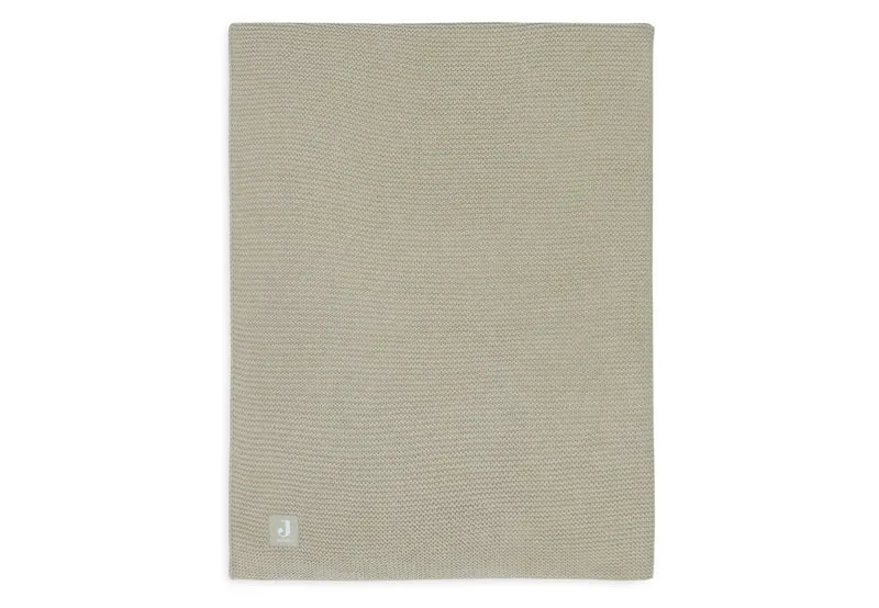 Jollein Ledikantdeken Basic Knit Olive Green 100X150Cm