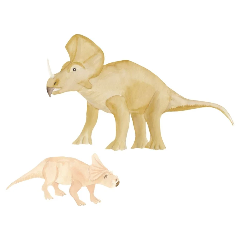 That's Mine Muursticker Triceratops Multi Mother 51X32Cm Baby 31X14,5Cm