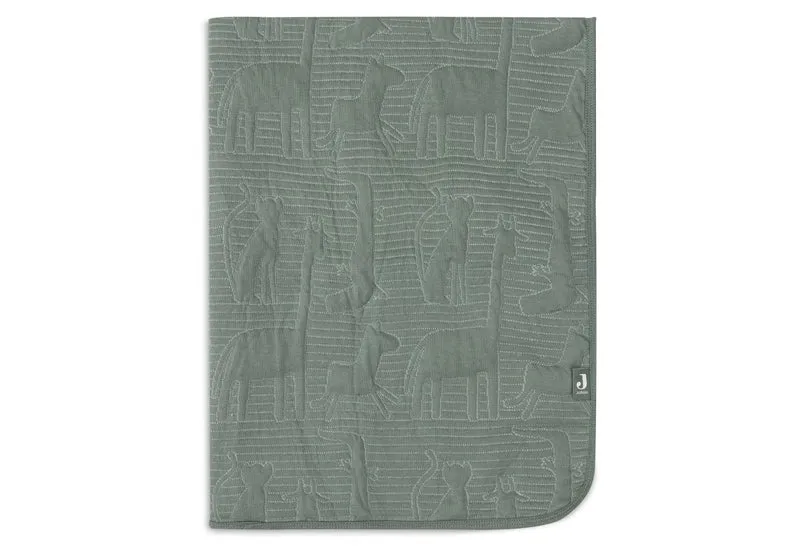 Jollein Ledikantdeken Jungle Jambo Ash Green/Laurel 100 X 150 Cm