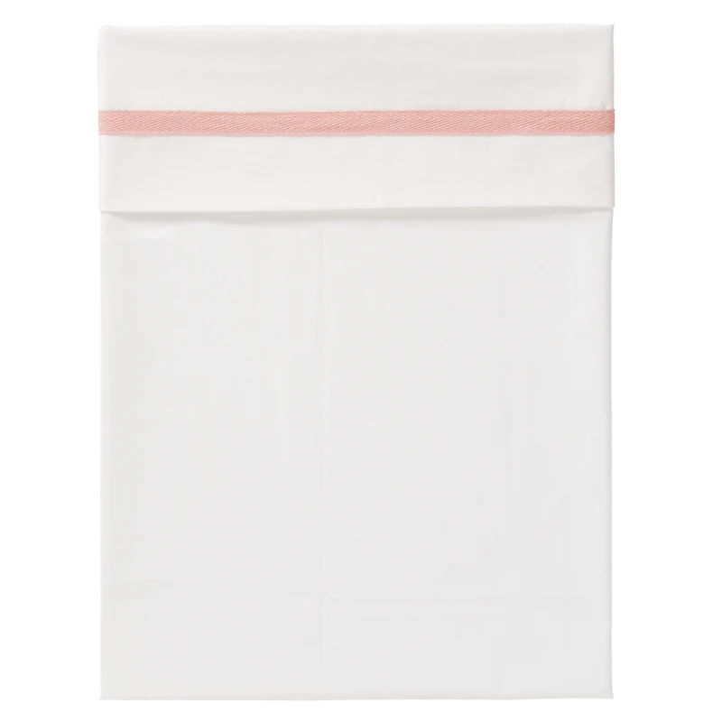 Fresk Ledikantlaken Vissengraat Mellow Rose 120x150cm