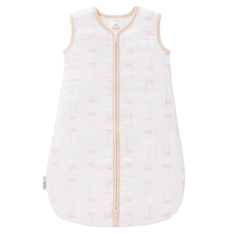 Fresk Slaapzak Baby Muslin Swan Pale Peach 2-laags