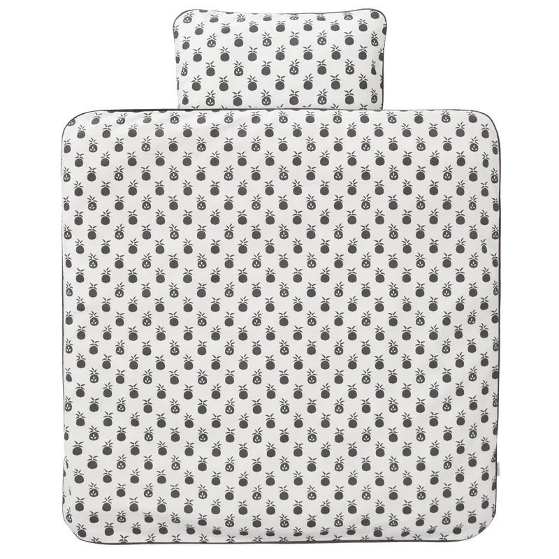 Fresk Dekbedovertrek Pineapple Anthracite 100x135cm