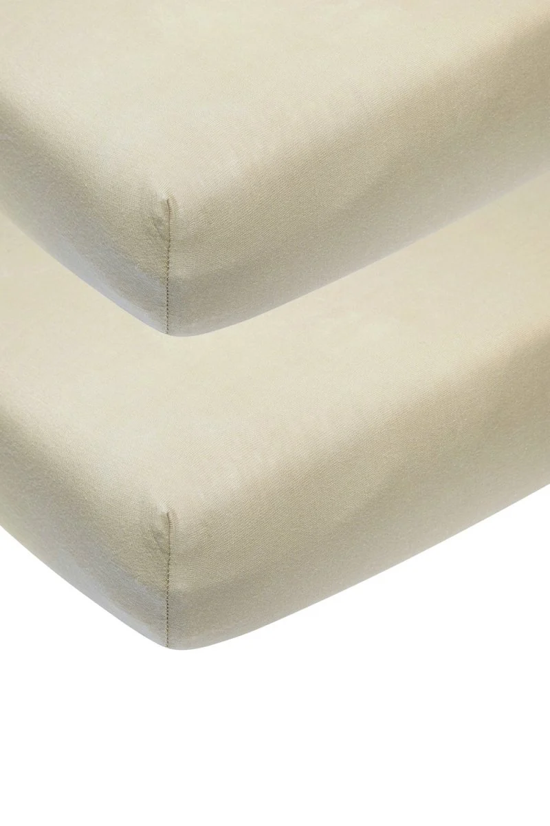 Meyco Hoeslaken Jersey 2St 70X140/150 Sand