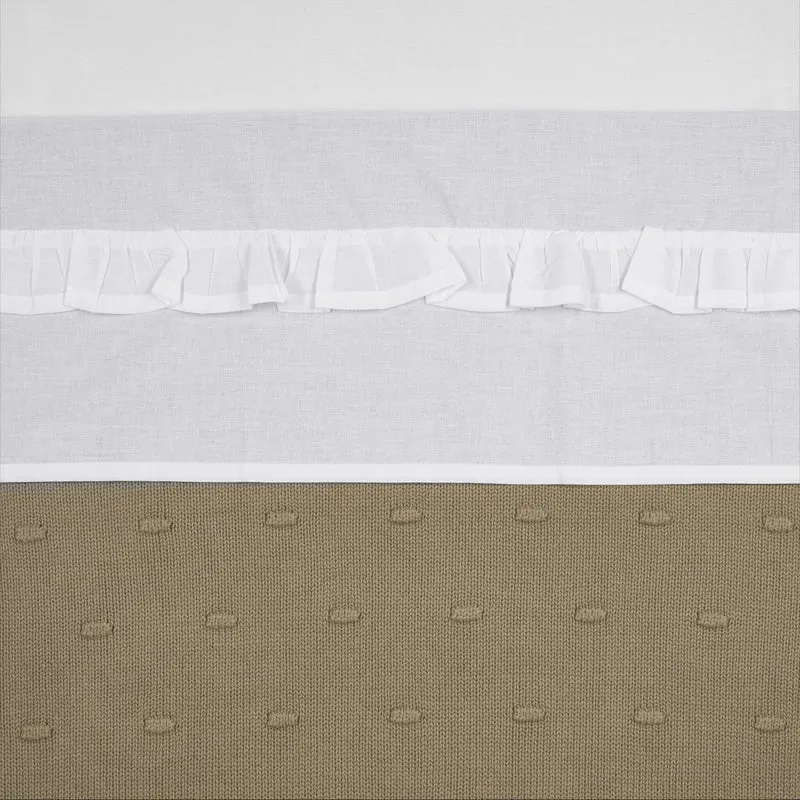 Meyco Ledikantlaken Ruffle White