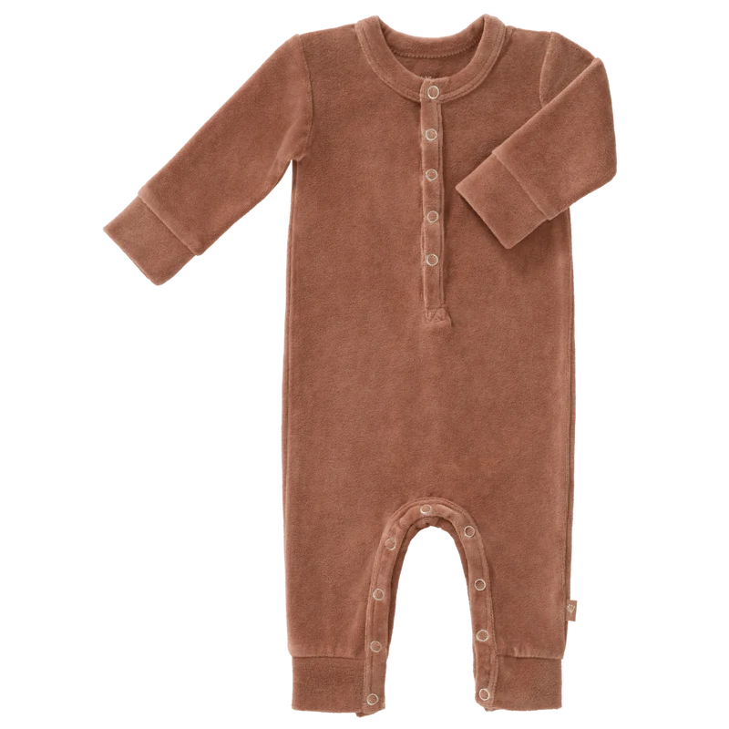 Fresk Baby Pyjama Velours Twany Brown