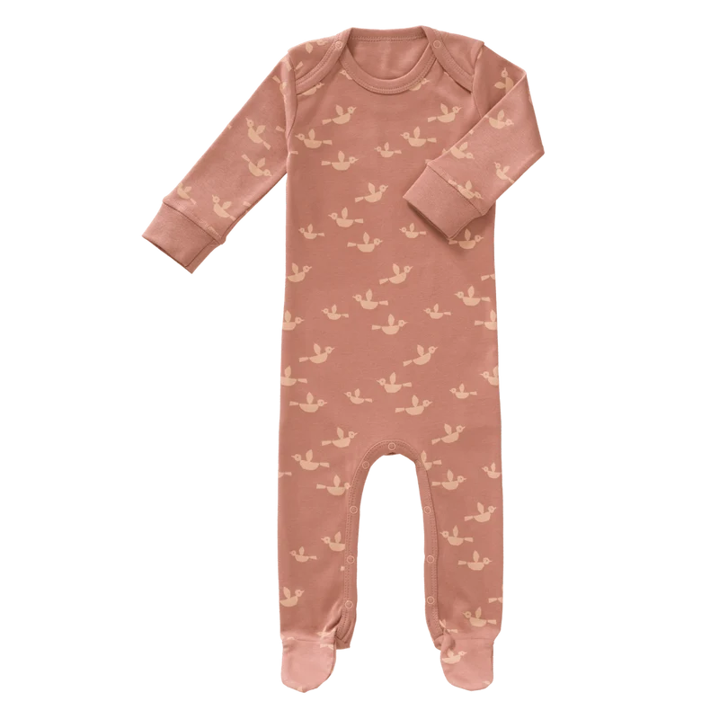 Fresk Baby Pyjama Met Voet Bird