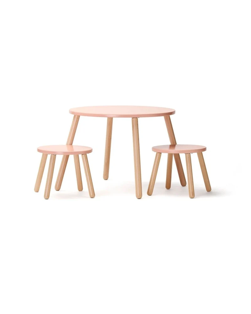 Kid's Concept Tafel Set met Krukken Apricot