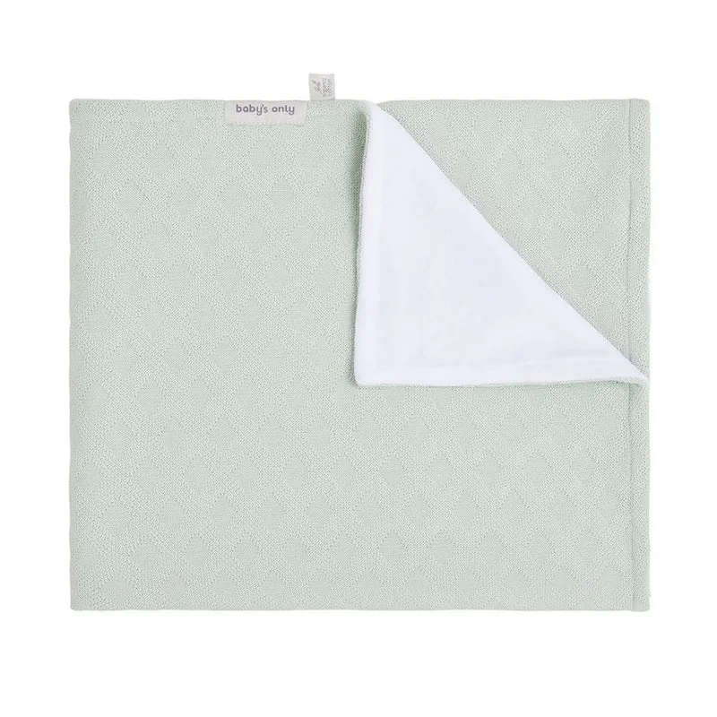 Baby's Only Wiegdeken Chenille Reef Ash Mint
