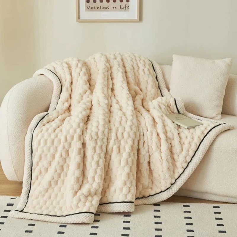 Flaneldeken – Zacht materiaal – Dikke structuur – Voor bank of bed
