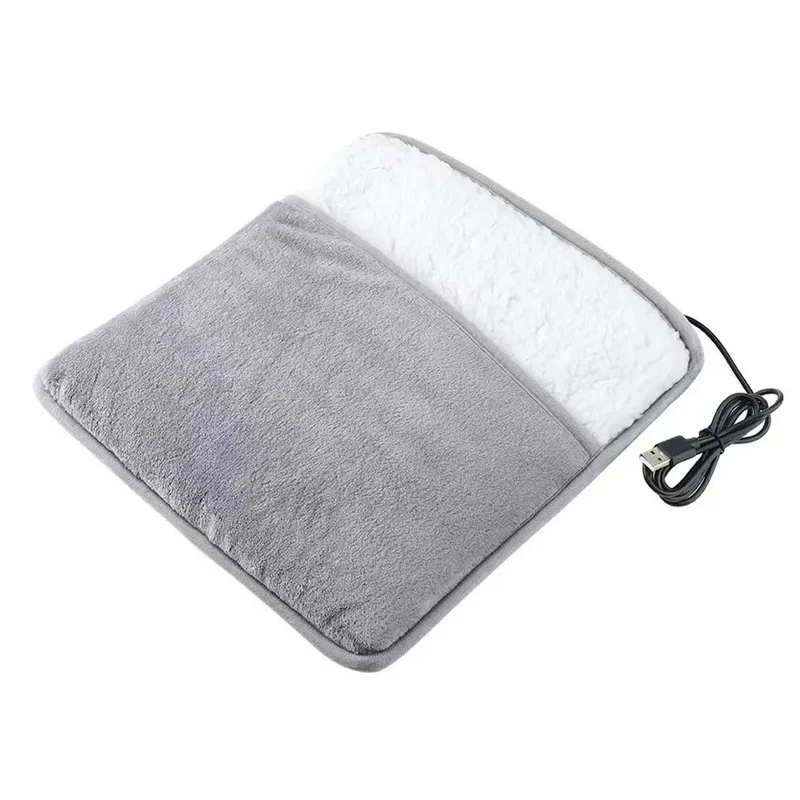 Voetverwarmingskussen – Zacht Pluche Warmtekussen met USB-Verwarming voor Ontspanning & Comfort
