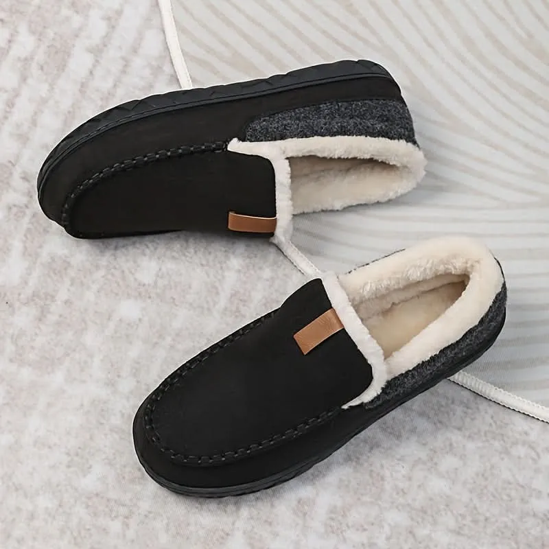 WarmStap Heren Wollen Pantoffels Met Comfortabele Instap en Zachte Voering