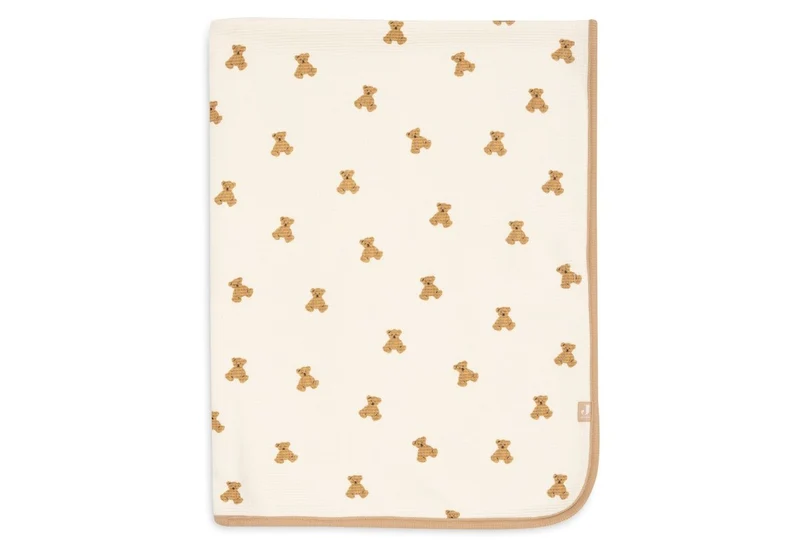 Jollein Wiegdeken Little Waffle Mini Teddy Bear