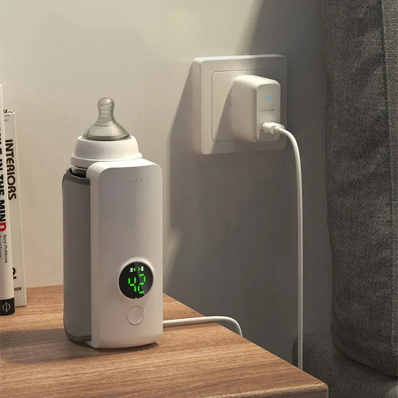 WarmEase Flessenwarmer – Draagbare Babyflessenverwarmer met Slimme Temperatuurregeling voor Altijd Perfecte Voeding