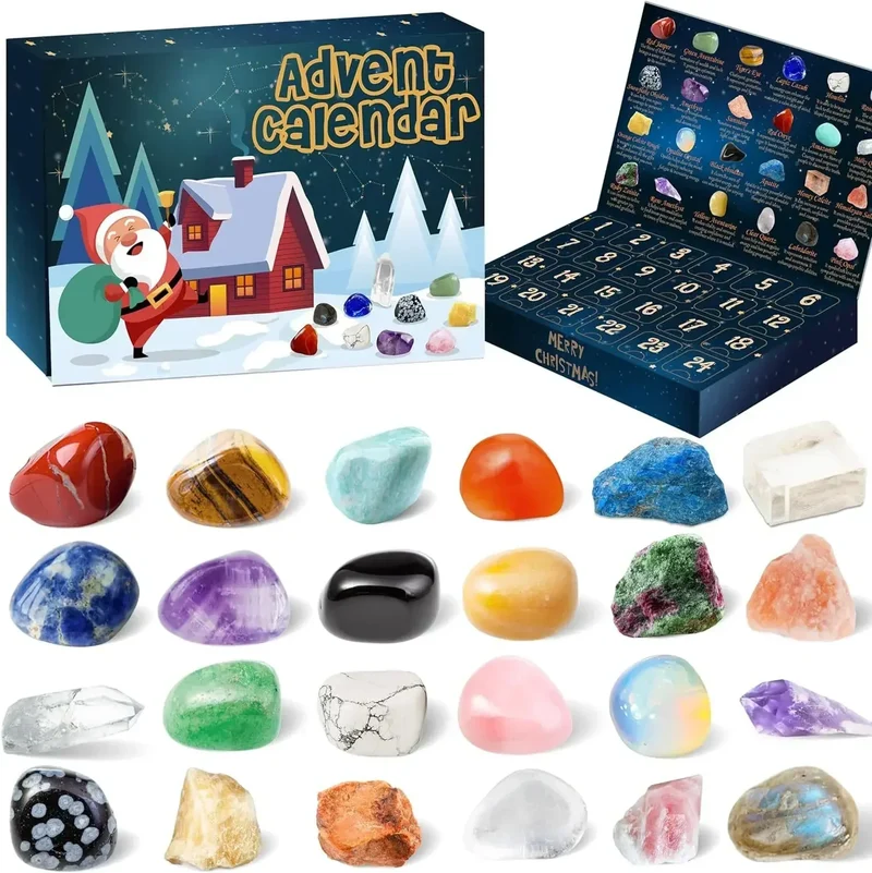 GemSpark Edelsteen Adventskalender – Magische en PU Leerzame Verrassingen voor Kinderen in de Feestdagen