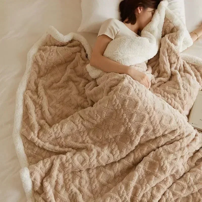 LuxyCozy Lamswollen Winter Deken - Ultiem Comfort voor de Koude Maanden