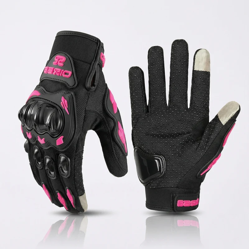 Motorhandschoenen Dames – Ademend, Anti-Slip & Touchscreen met Knokkelbescherming