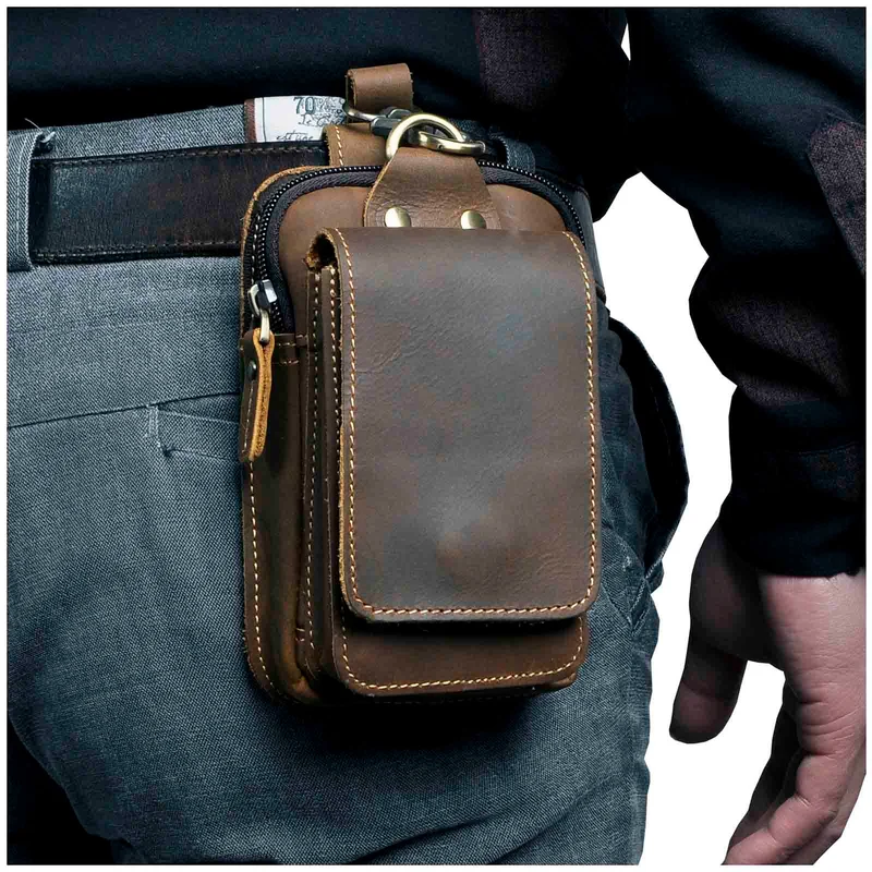 PU Lederen Heren Waist Bag