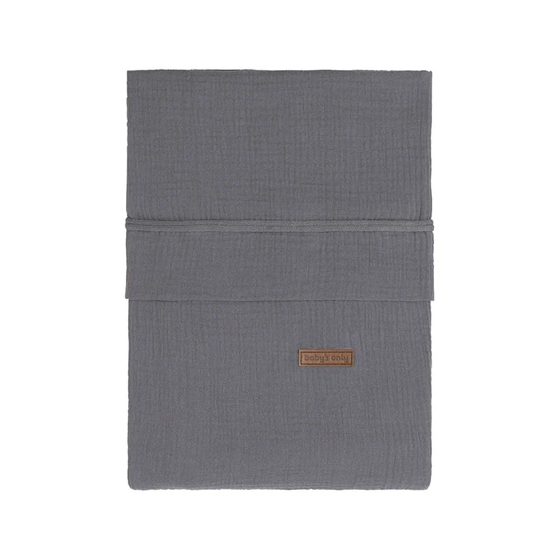 Baby's Only Dekbedovertrek Breeze Antraciet 100x135cm