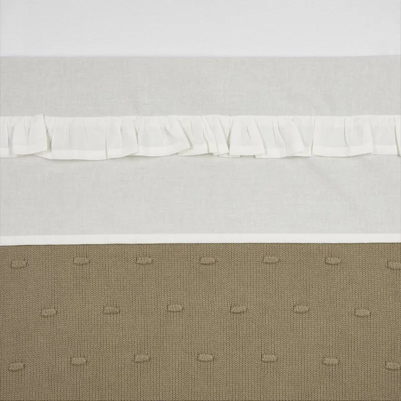 Meyco Ledikantlaken Ruffle Offwhite