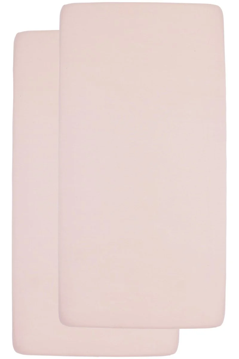 Meyco Hoeslaken Jersey 2St 70X140/150 Soft Pink