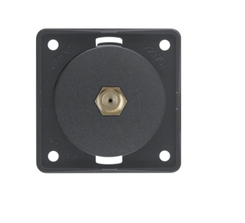 Berker Contactdoos SAT F-Connector Inbouw Antraciet Mat