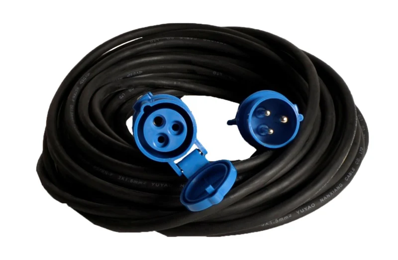 Vechline Verloopkabel PVC 3x1,5mm² CEE-CEE Contra 40m
