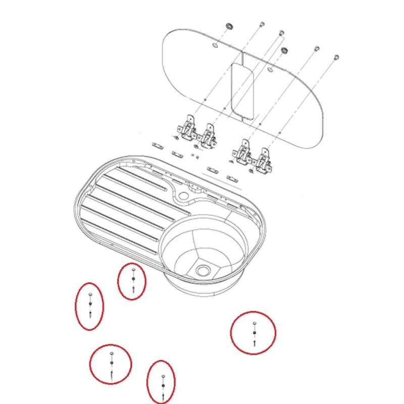 Dometic MO8821 Montageset 5 stuks