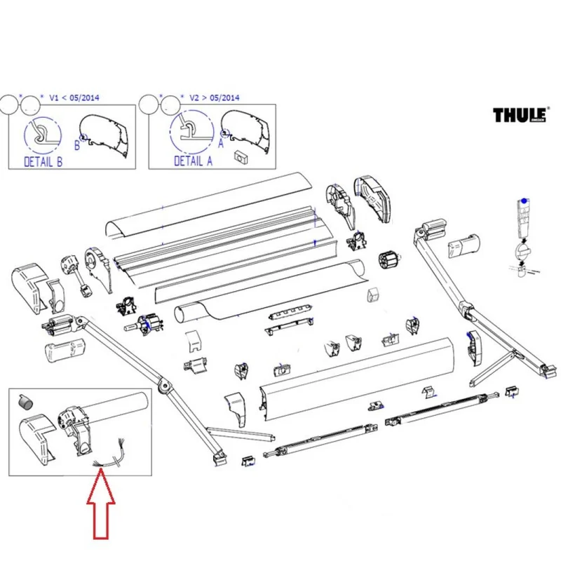 Thule Motorkabel Omnistor 9200 Dakluifel