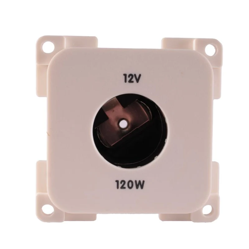 Presto Contactdoos 12V Groot Sigarettenaansteker Inbouw S-10.000 Wit