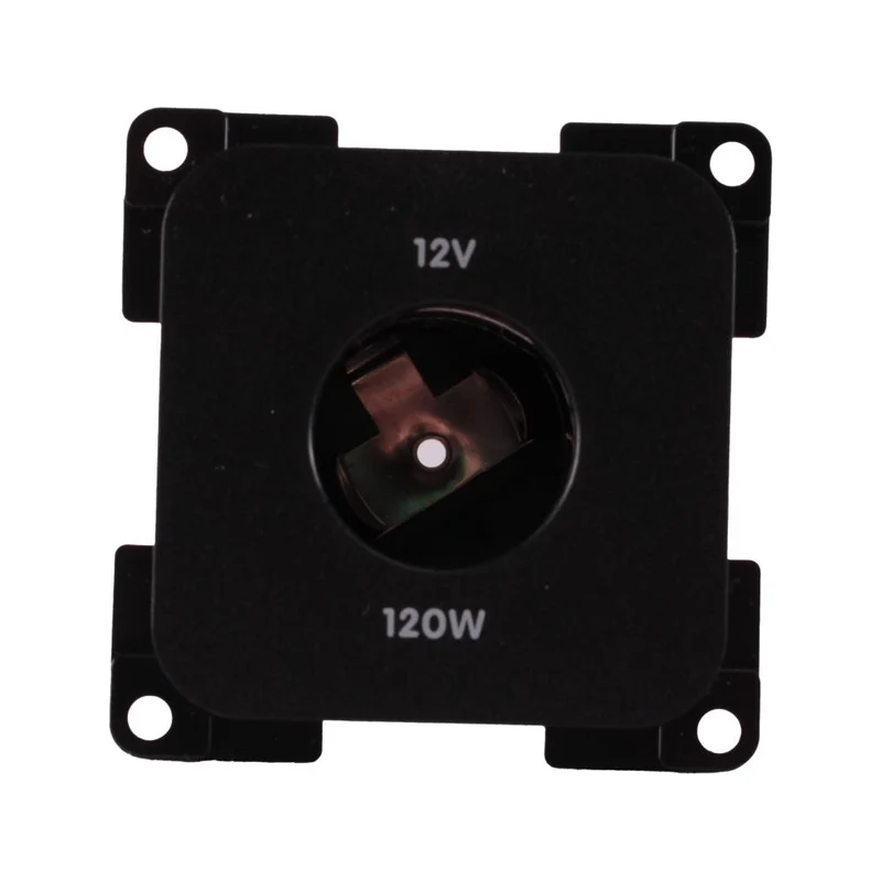 Presto Contactdoos 12V Groot Sigarettenaansteker Inbouw S-10.000 Zwart