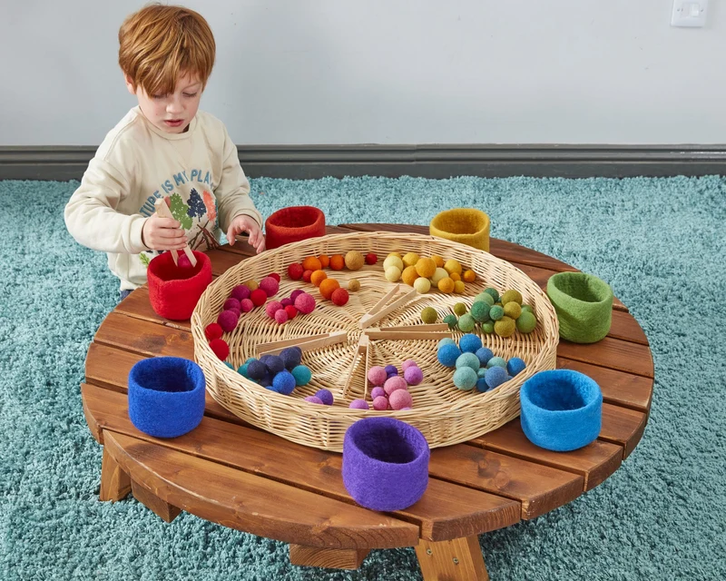 Cosy - Regenboog Vilten Kommen en Ballen