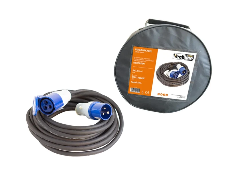 Vechline Verloopkabel 3x2,5mm² CEE-CEE Contra 10 meter