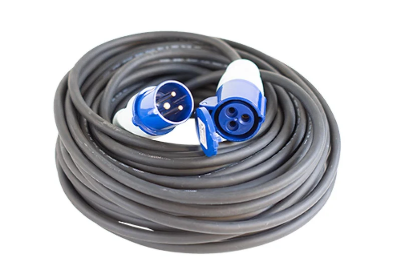 Vechline Verloopkabel 3x2,5mm² CEE-CEE Contra 25m