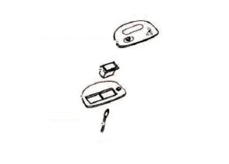 Thetford Bedieningspaneel Cassettetoilet C200S en C200CS