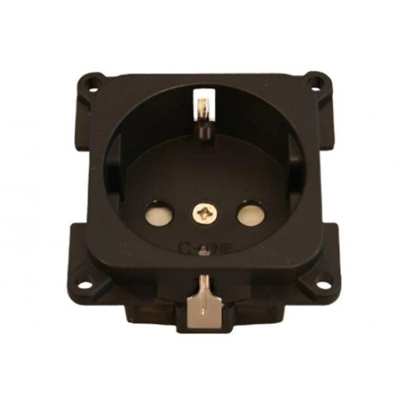 Presto Contactdoos 230V Randaarde Inbouw S-10.000 Zwart
