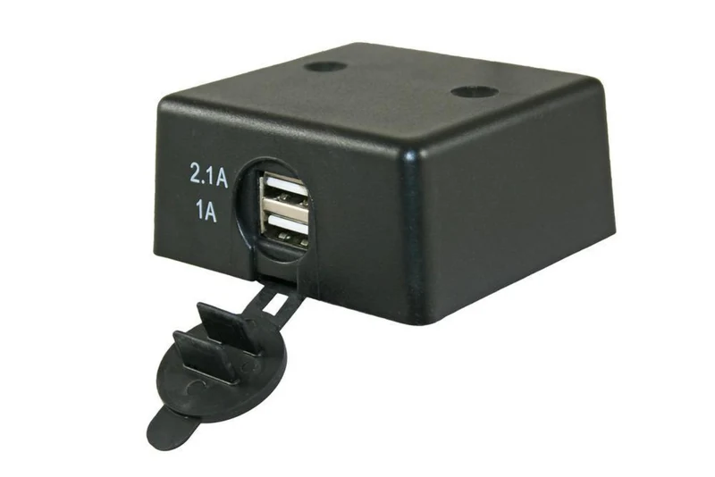 Fjord Outdoor Dubbele USB Stekkerdoos 2,1A en 1,0A Opbouw